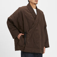 Big Folk Robe - Brown Quilted Recycled Nylon WR