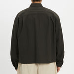 Mechanic Shirt/Jacket - Antique Black Linen / Cotton