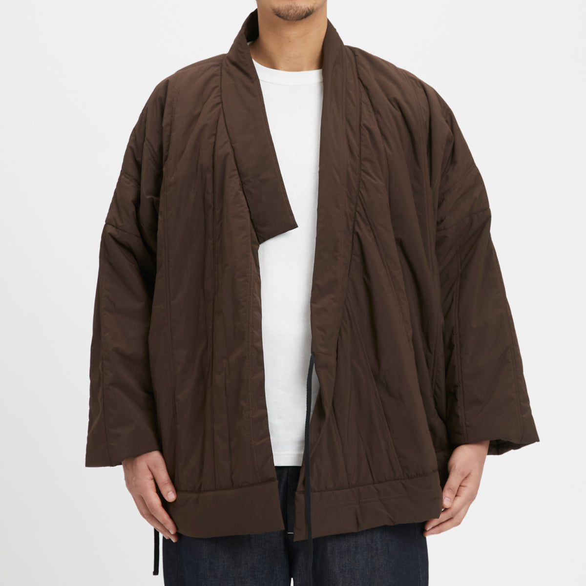 Big Folk Robe - Brown Quilted Recycled Nylon WR