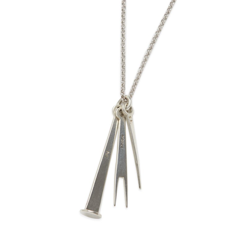 Trio Pendant Sterling Silver Necklace