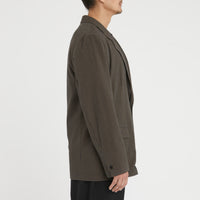 Julian Blazer - Navy/Tan/Green Dobby Plaid Organic Cotton