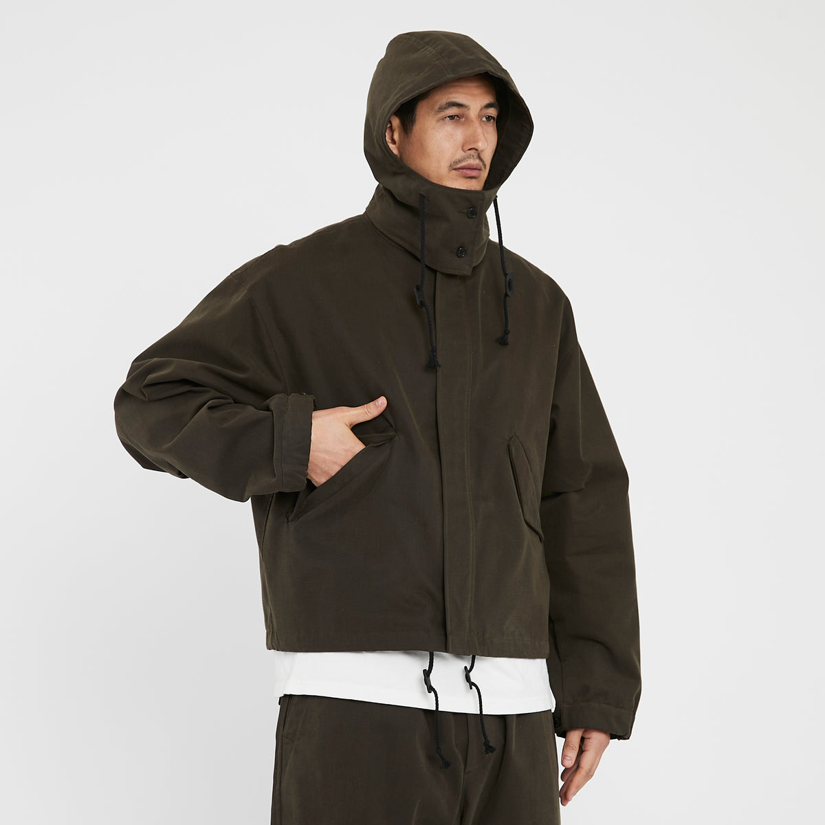 Chopped Fish Jacket - Olive Drab Organic Cotton WR