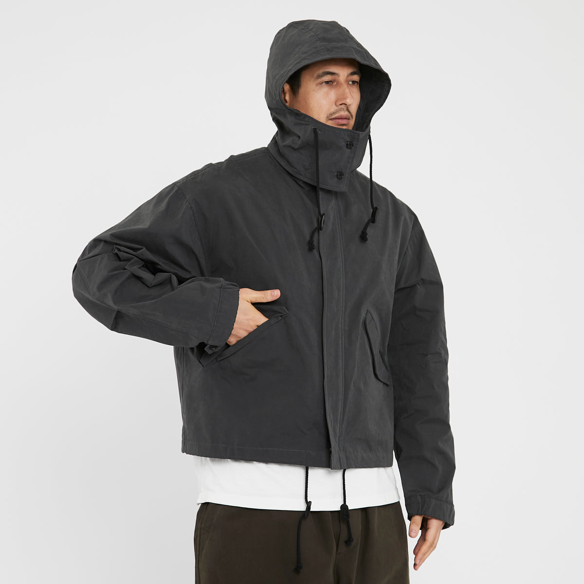 Chopped Fish Jacket - Grey Cotton / Nylon WR