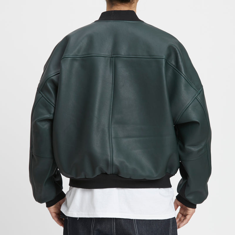 Napa Jacket - Dark Green Leather