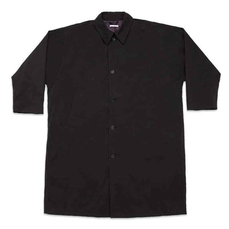 Mountain Trench Coat - Black Waxed Cotton/Nylon WR