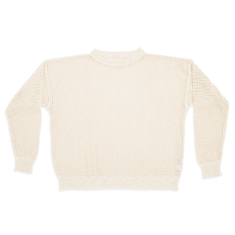 Open Knit Sweater - Natural Linen / Cotton