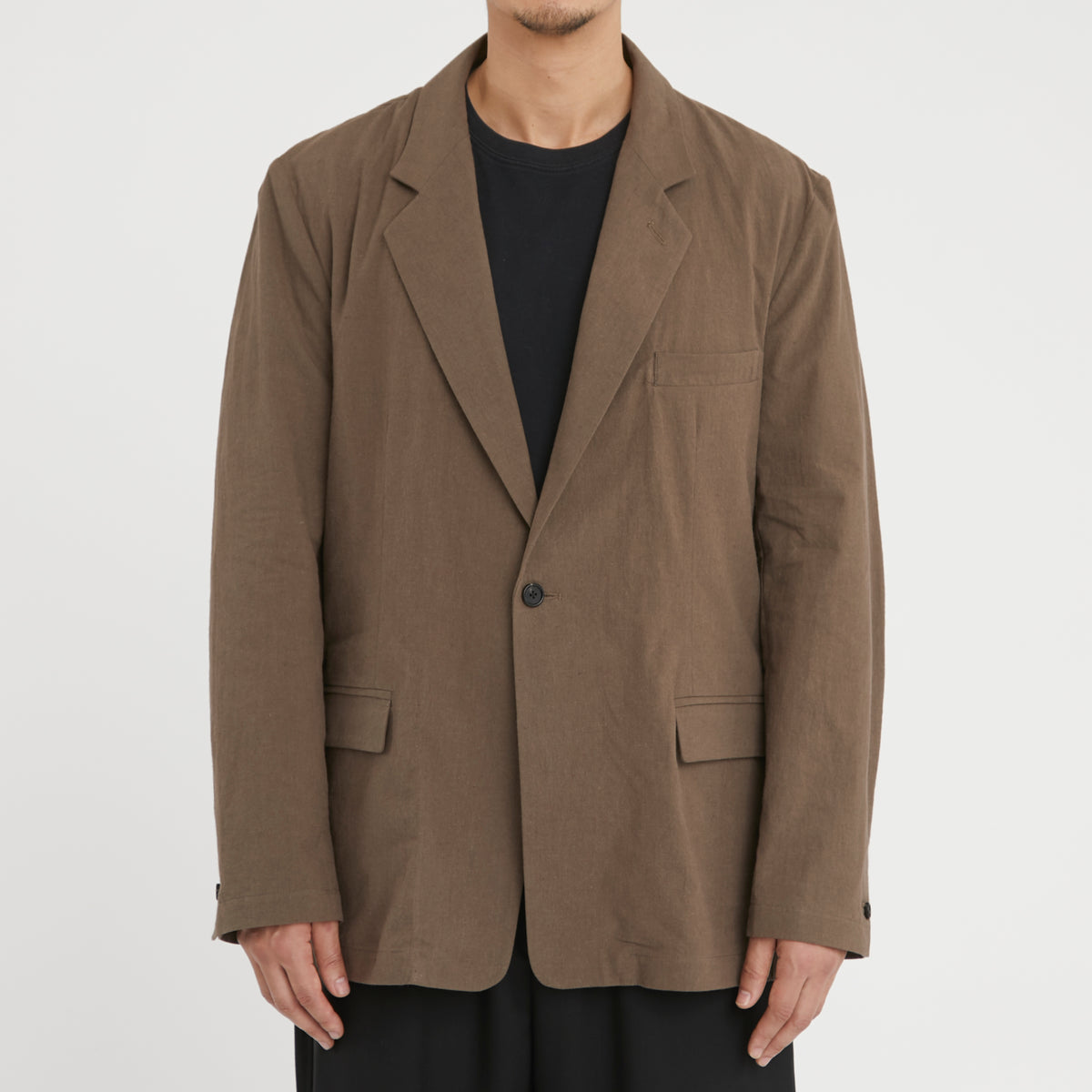 Julian Blazer - Brown Linen / Cotton