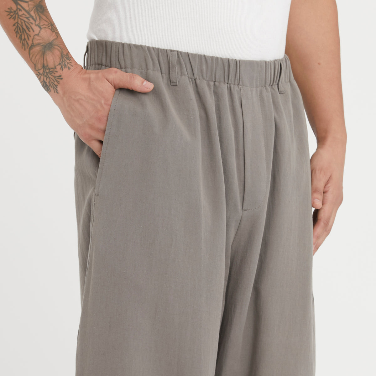 Tilt Pant - Grey Cotton / Hemp