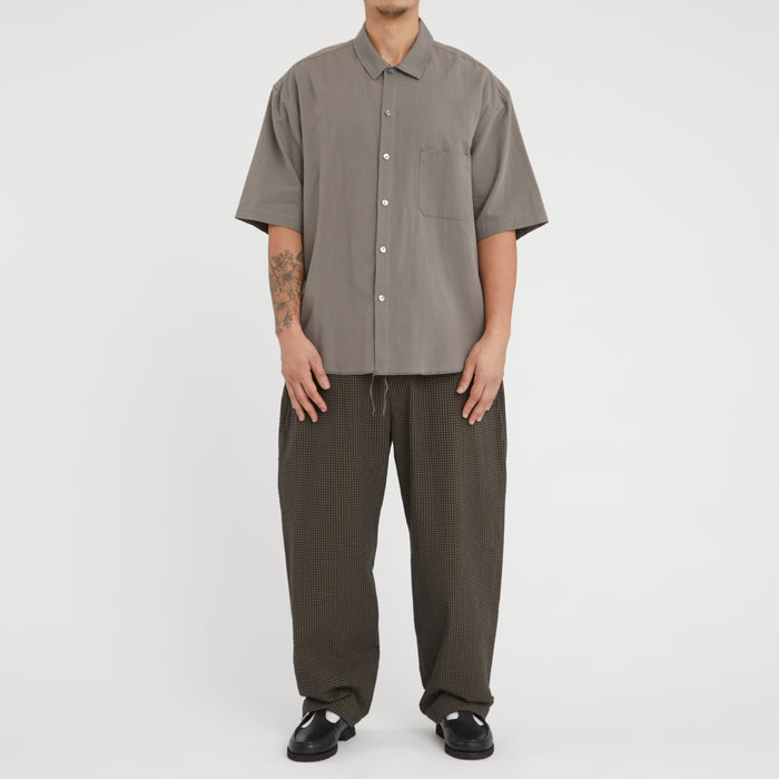 Tilt Pant - Navy/Tan/Green Dobby Plaid Organic Cotton