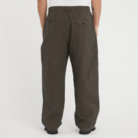 Tilt Pant - Navy/Tan/Green Dobby Plaid Organic Cotton