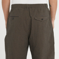 Tilt Pant - Navy/Tan/Green Dobby Plaid Organic Cotton