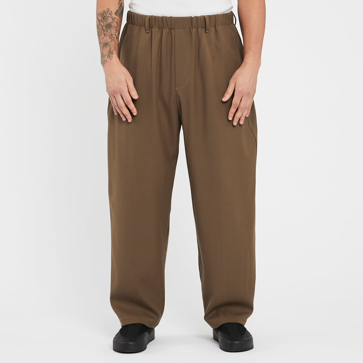 Tilt Pant - Taupe Wool