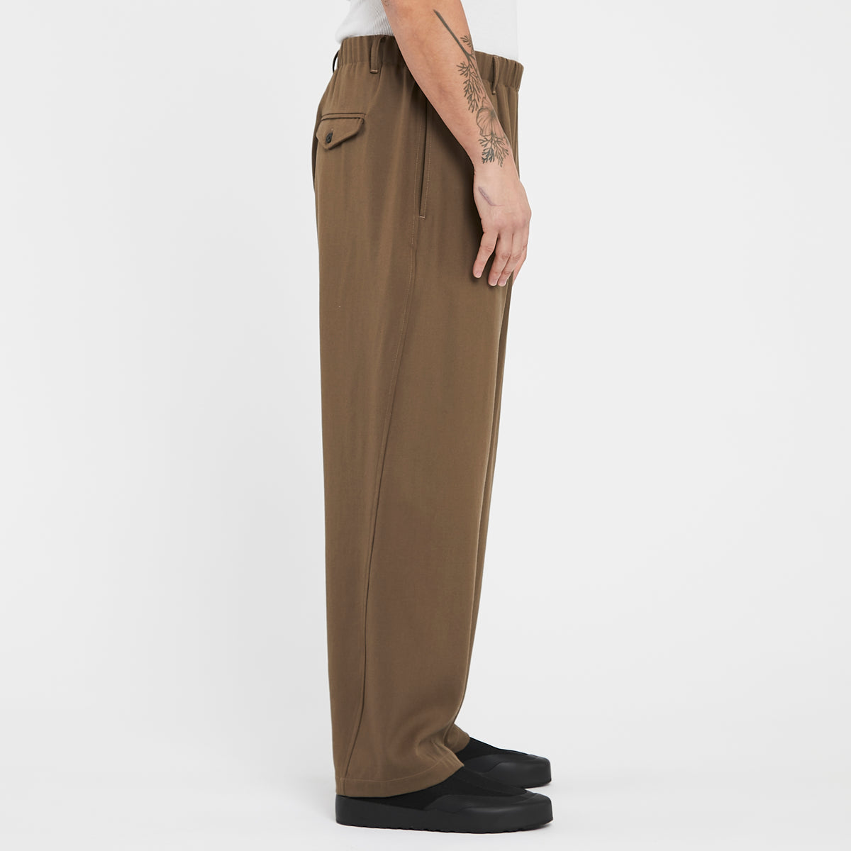 Tilt Pant - Taupe Wool
