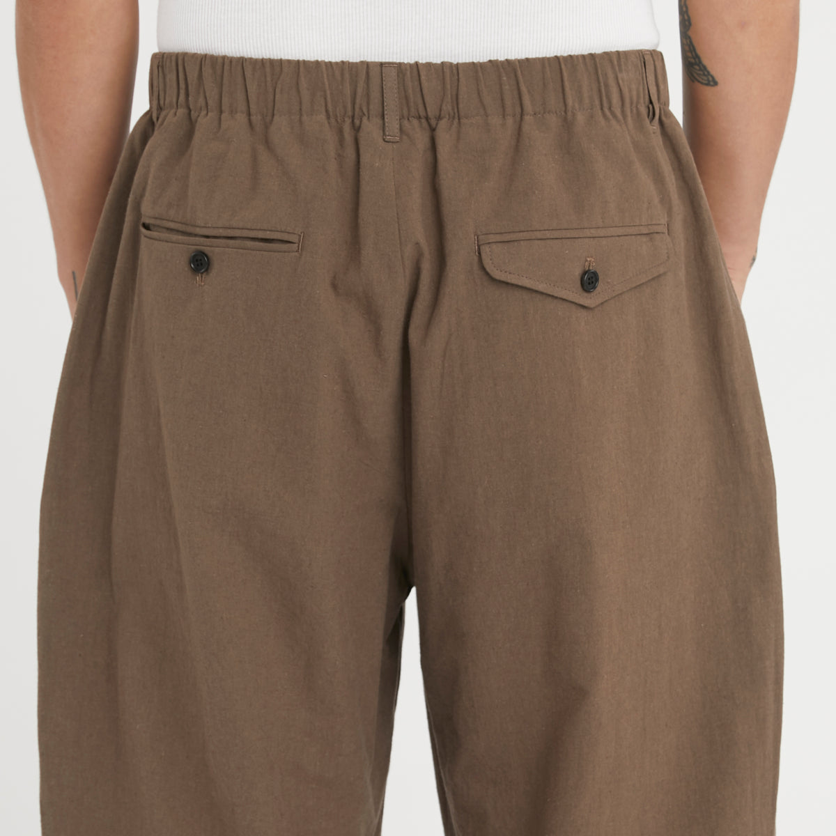 Tilt Pant - Brown Linen / Cotton