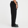 Saunter Pant - Black Cotton Fleece w/ Black Braid