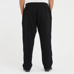 Saunter Pant - Black Cotton Fleece w/ Black Braid