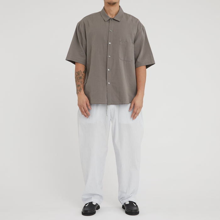 Tilt Pant - White & Light Blue Striped Cotton