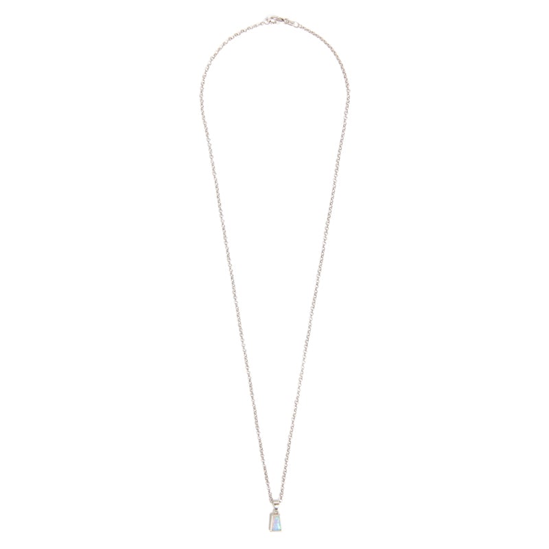Opal Pendant Sterling Silver Necklace