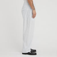 Tilt Pant - White & Light Blue Striped Cotton