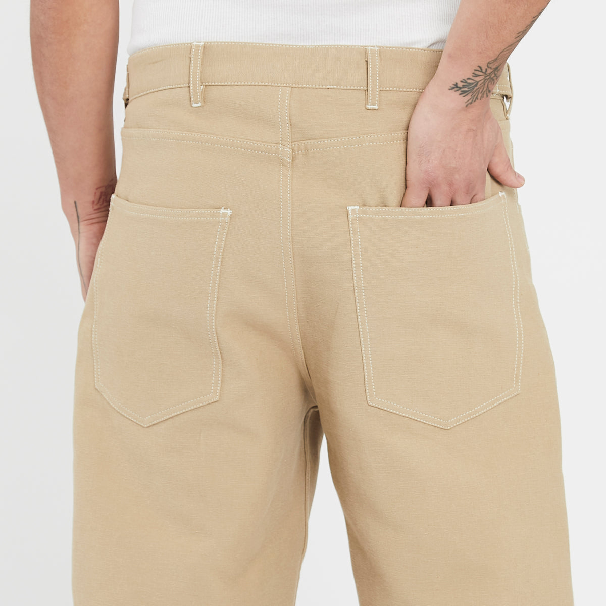 Ranch Pant - Tan Burlap Cotton