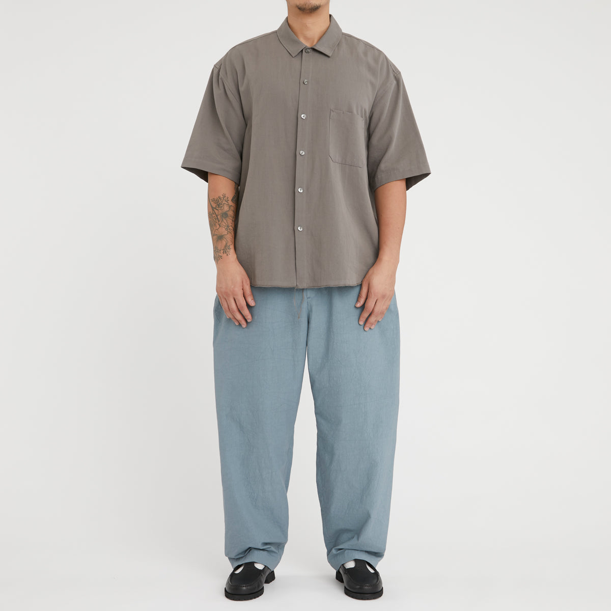 Tilt Pant - Slate Blue Organic Cotton