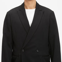 Darwin Blazer - Black Wool