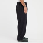 Tilt Pant - Navy w Black Stripes Wool