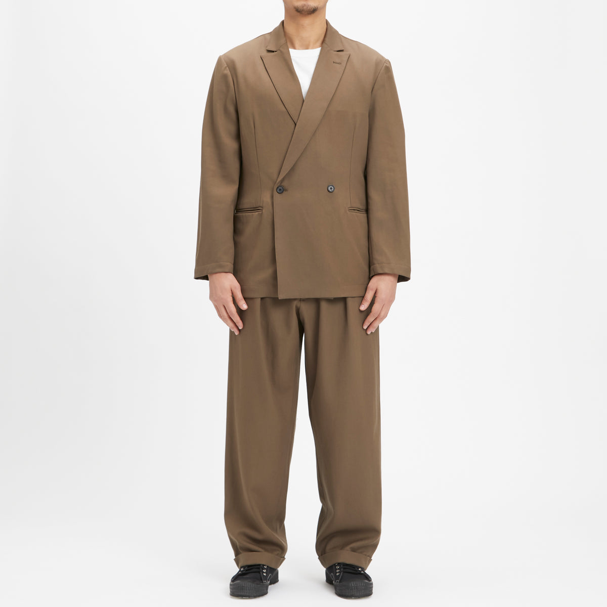 Emilian Pant - Taupe Wool
