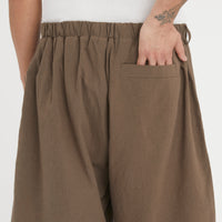Palego Short - Brown Linen / Cotton