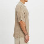 Knit Polo – Beige Cotton