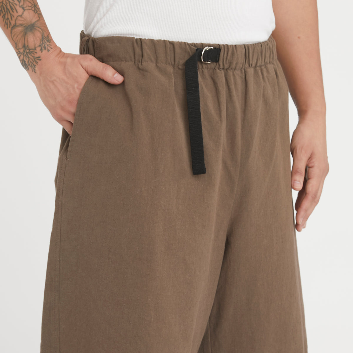 Palego Short - Brown Linen / Cotton
