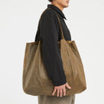 Leather Tote - Brown Distressed Leather