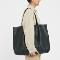 Leather Tote - Dark Green Leather