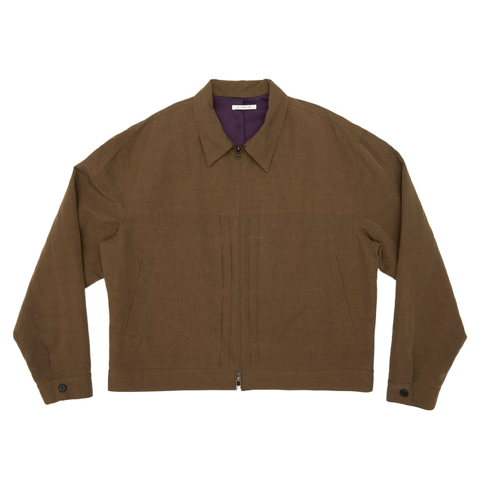 Century Jacket - Brown Linen / Cotton / Nylon