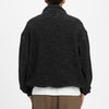 Half Zip Fleece - Black/Natural Wool Pile