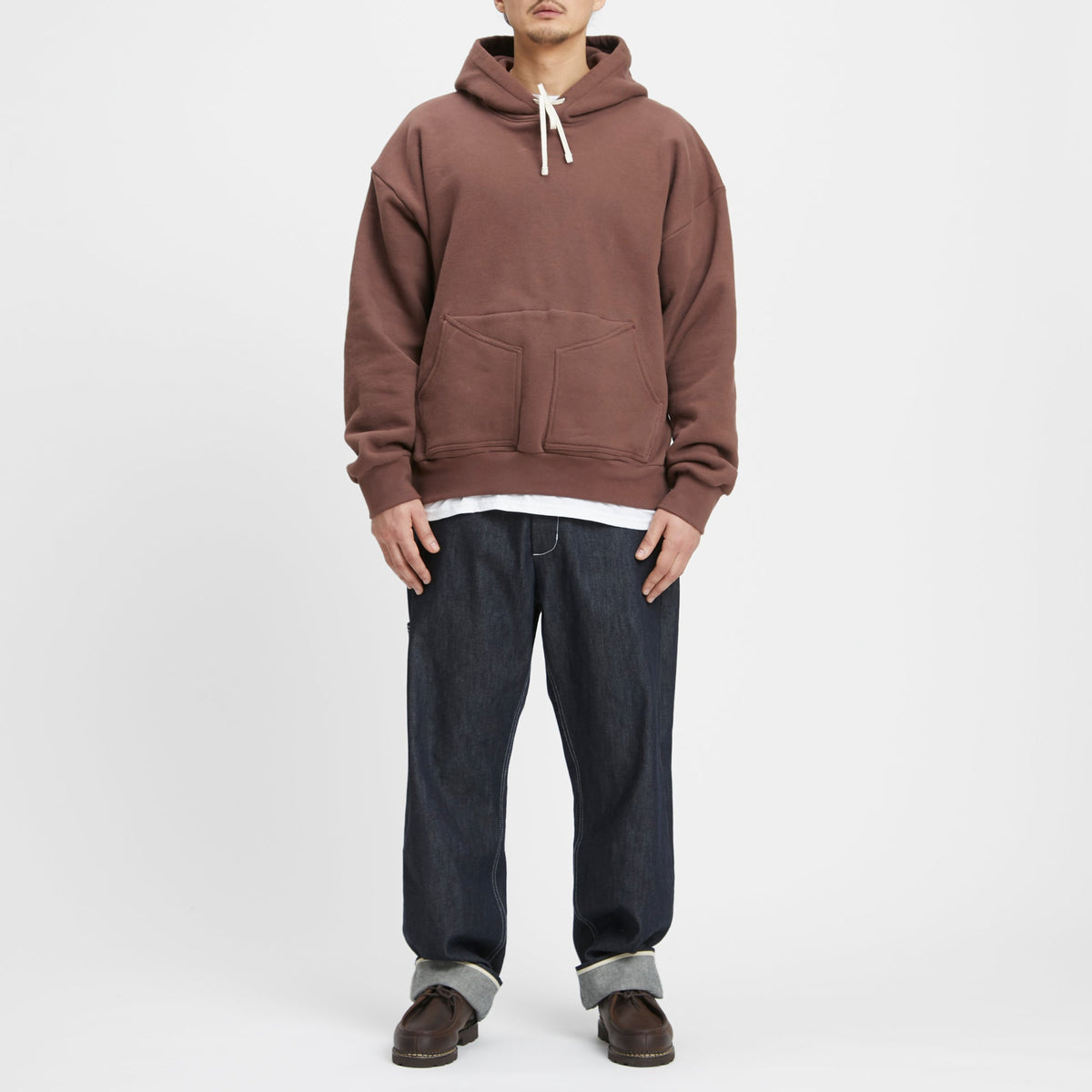 Reversible Evert Hoodie - Brown Cotton Fleece