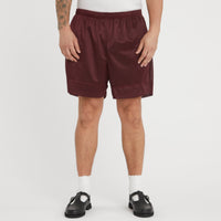 Reversible Ball Short - Brown & Burgundy Mesh
