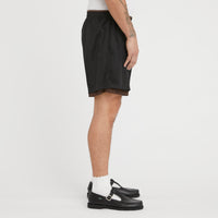 Reversible Ball Short - Black & Brown Mesh