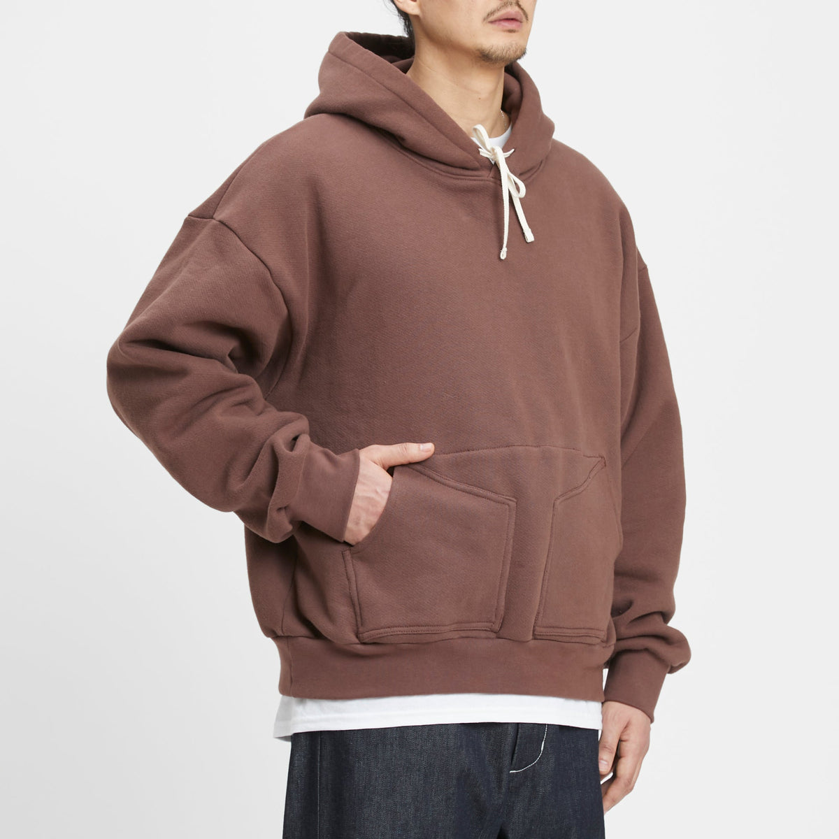 Reversible Evert Hoodie - Brown Cotton Fleece