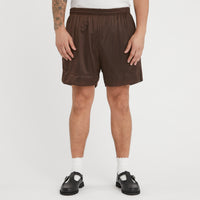 Reversible Ball Short - Black & Brown Mesh