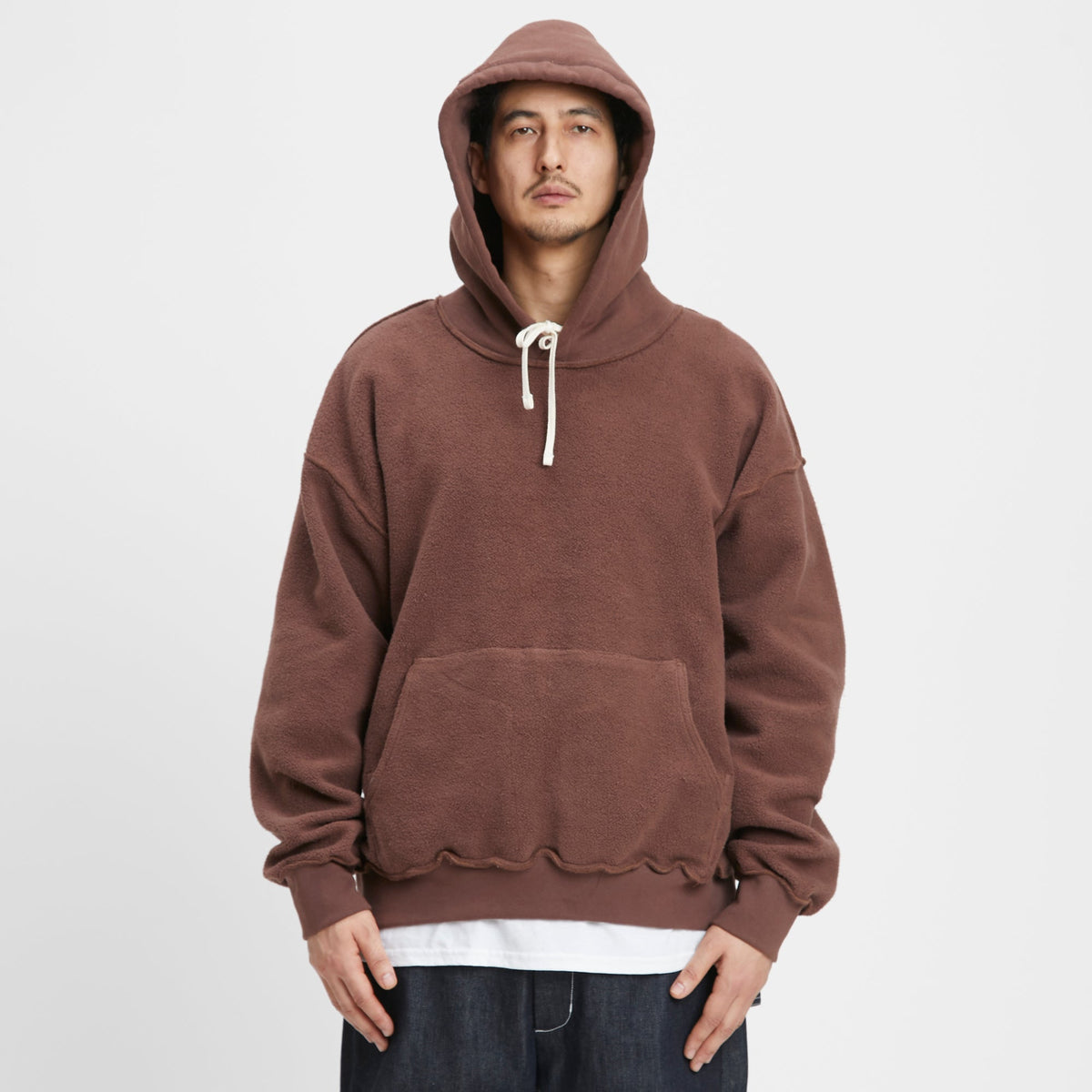 Reversible Evert Hoodie - Brown Cotton Fleece