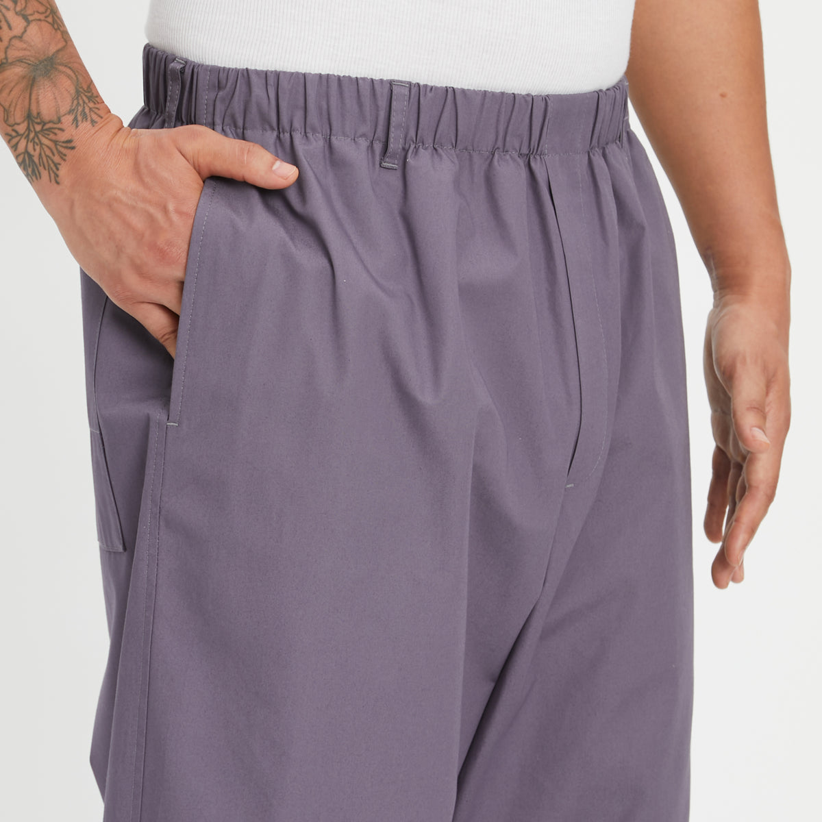 Lunar Pant - Aubergine Cotton
