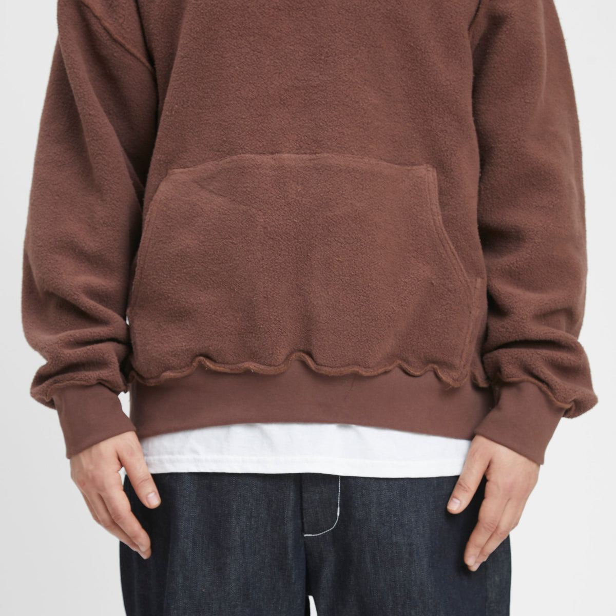 Reversible Evert Hoodie - Brown Cotton Fleece