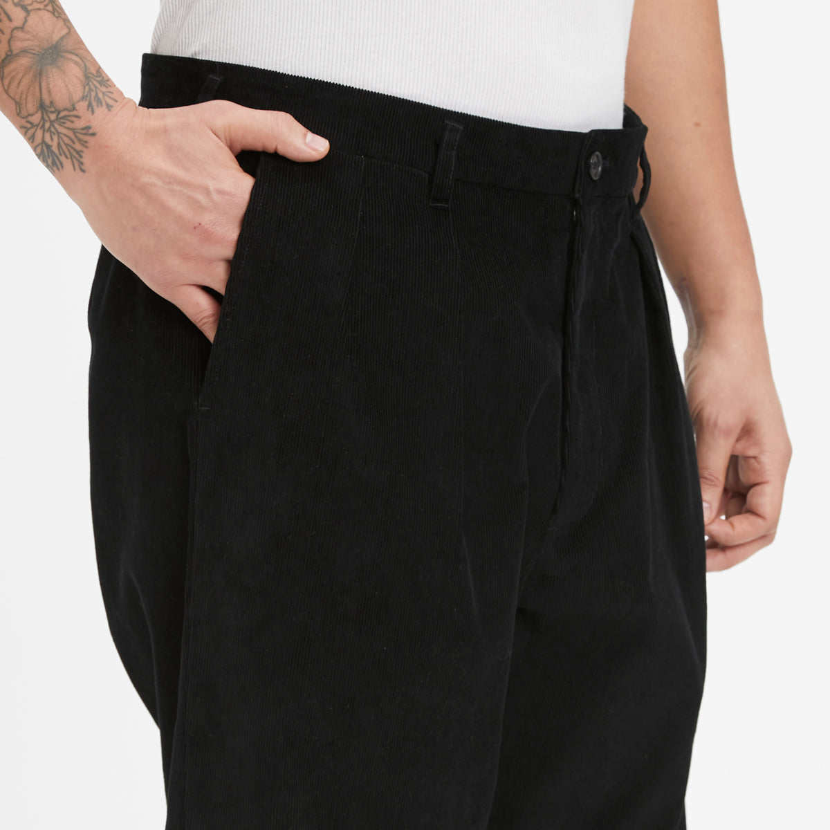 Emilian Pant - Black Corduroy