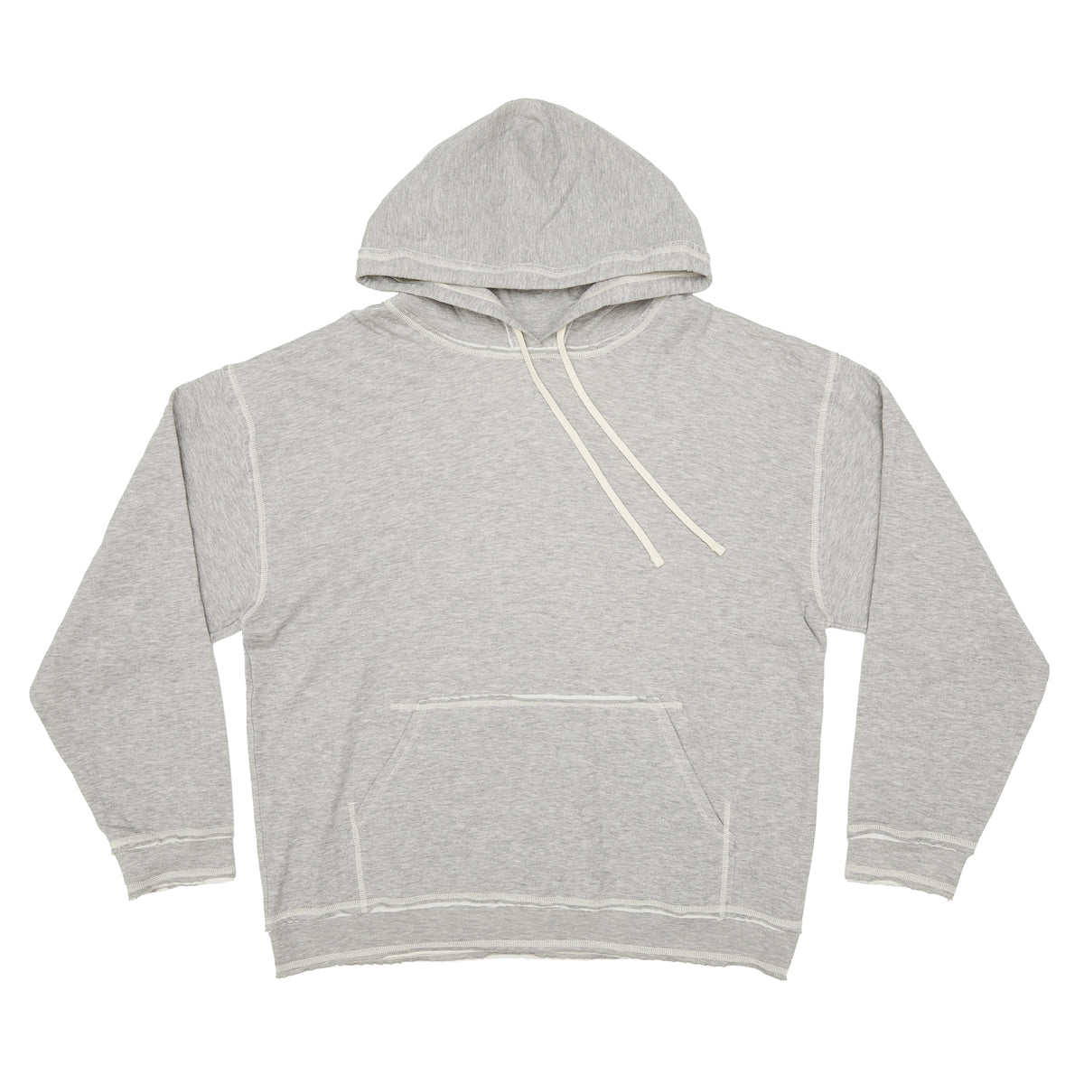 Raw Edge Big Game Hoodie - Heather Grey