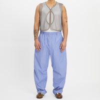 Lunar Pant - Blue w/ White Stripes Cotton