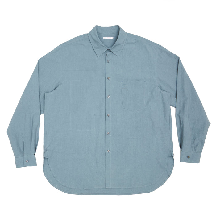 Scribe Shirt - Slate Blue Organic Cotton Ripstop