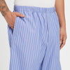 Lunar Pant - Blue w/ White Stripes Cotton