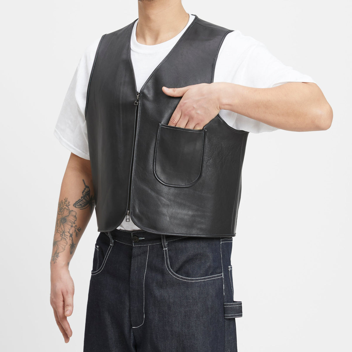 Chopper Vest - Back Leather