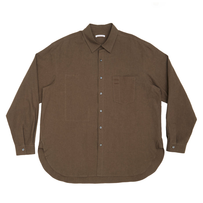 Scribe Shirt - Brown Linen / Cotton
